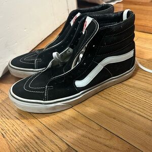 Vans Black and White Canvas Sneakers